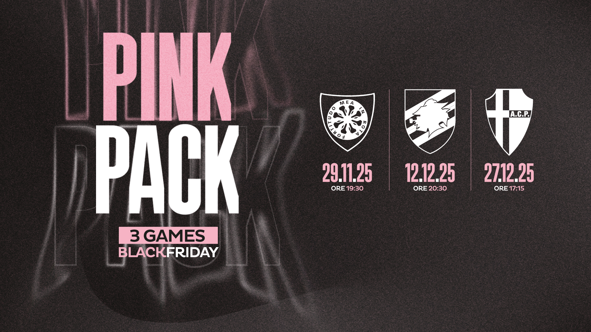 Il Palermo FC lancia il “Pink Pack”: un biglietto per tre partite